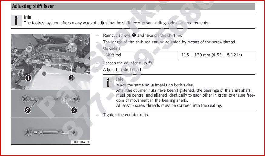 Problems Adjusting Shift Linkage KTM Forums