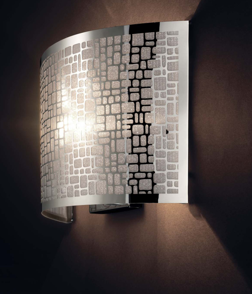 Applique lampada a parete plafoniera design moderno cromo bagno ...