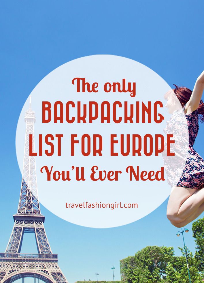 The Only Backpacking Packing List for Europe You&#39;ll Ever Need!