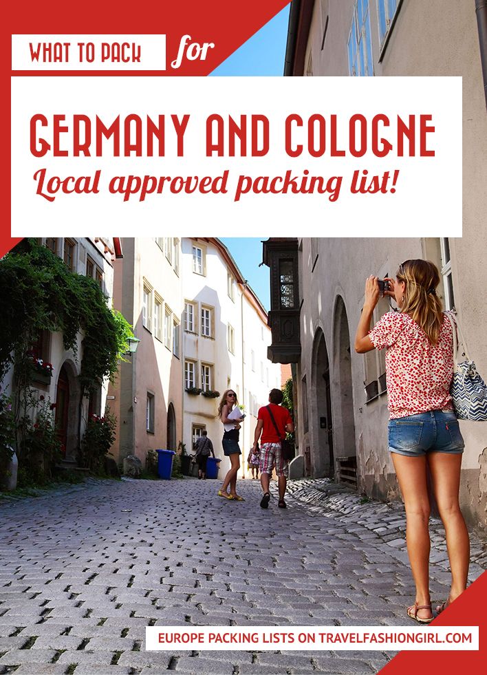 What to Pack for Trips to Germany and Cologne