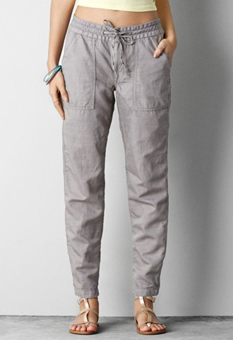 female linen pants