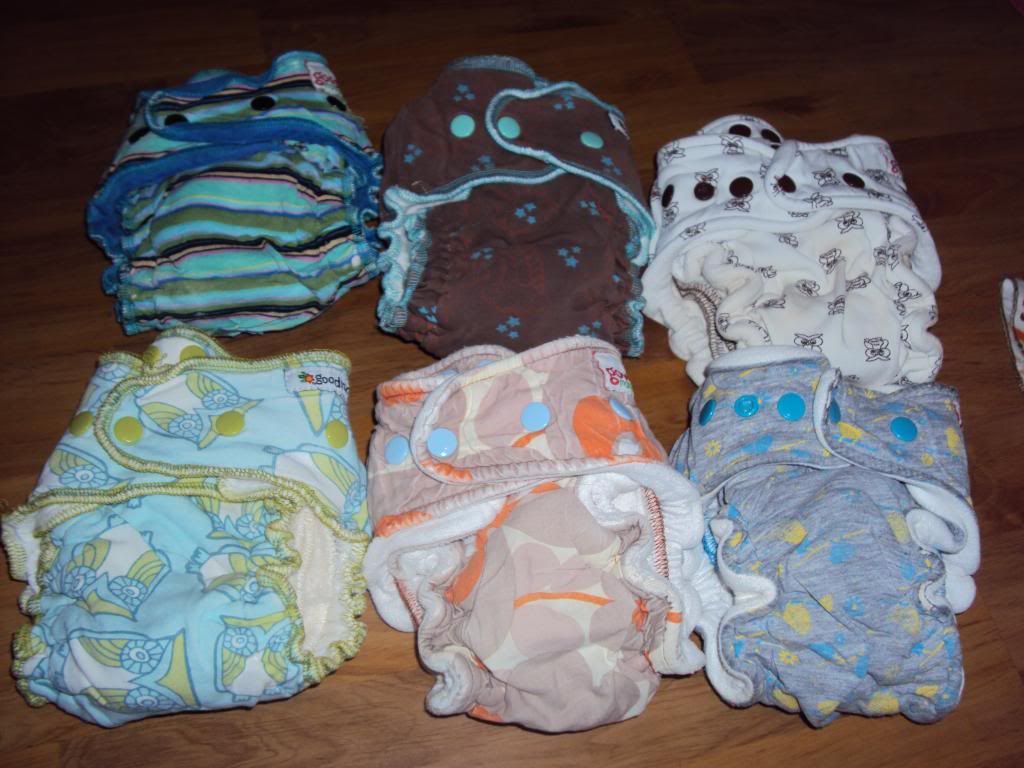 Goodmama lot of 9 fitted diapers owls stripes FREE SHIP Goodmama lot of 9 fitted diapers owls stripes FREE SHIP