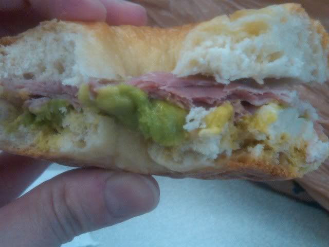 sourdough bagel sandwich
