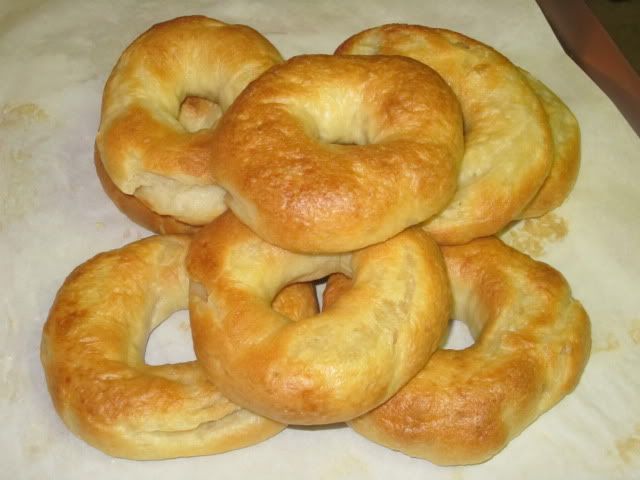 Sourdough bagels