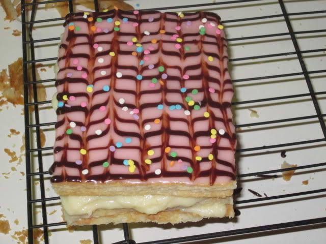 birthday millefeuille