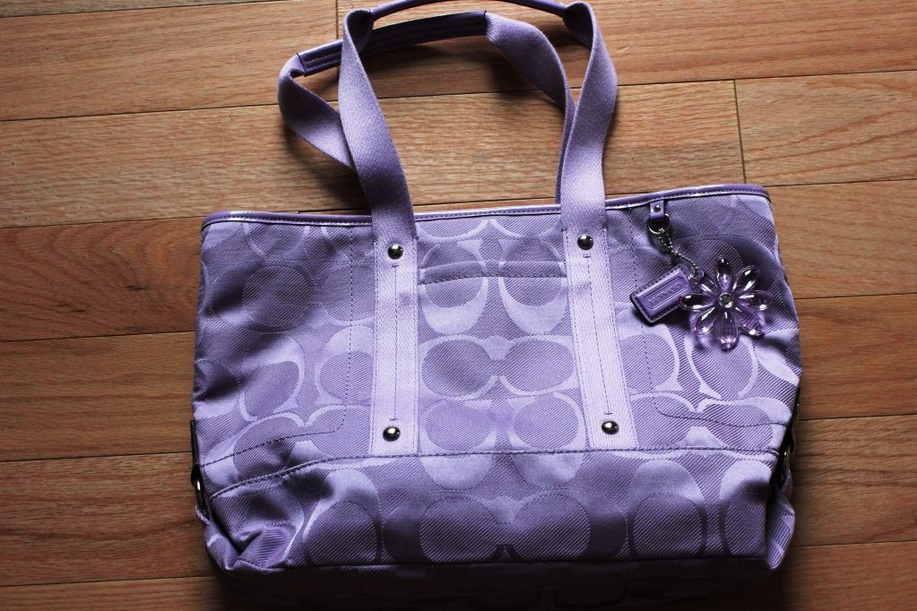 Purple Coach Bag