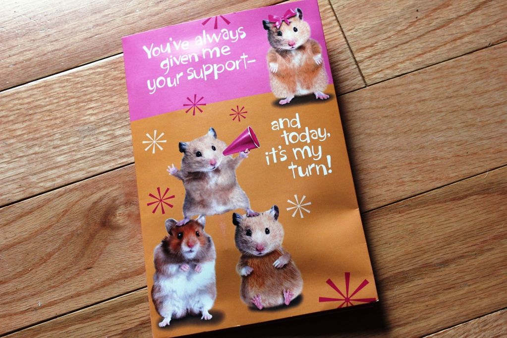 Hamster mothers day card