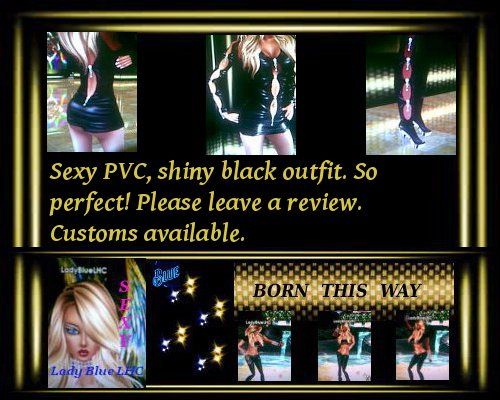 Black PVC Outfit