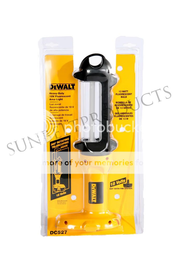 NEW DEWALT DC527 18V FLUORESCENT AREA LIGHT