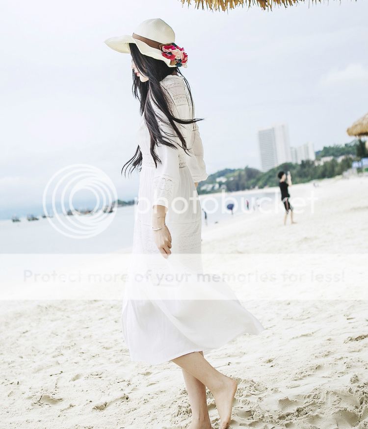 LONG DRESS IMPORT - SUMMER DRESS - BAJU PANTAI WANITA KOREA