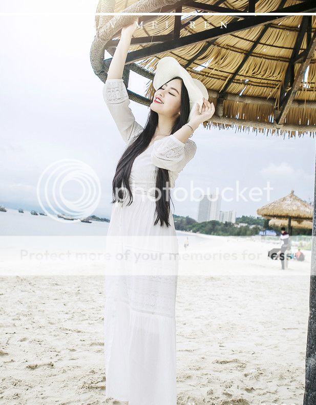 LONG DRESS IMPORT - SUMMER DRESS - BAJU PANTAI WANITA KOREA