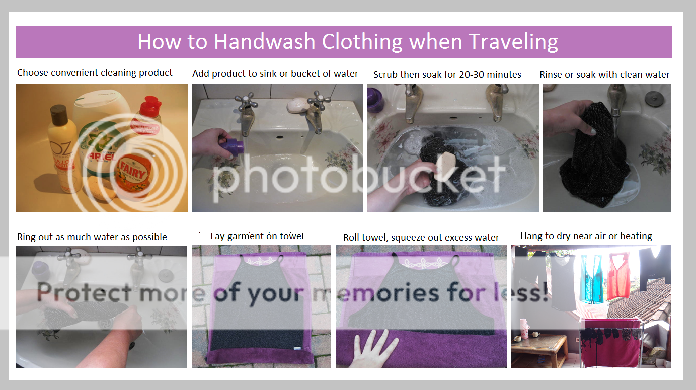 How to Hand Wash Clothing when Traveling Easy Step by