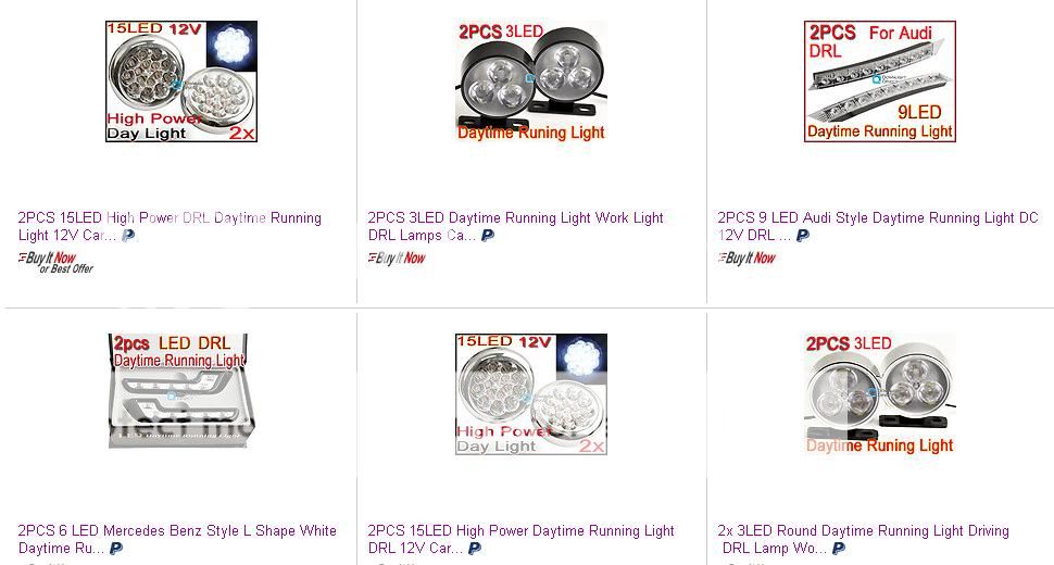 2pcs 6W Eagle Eye LED White High Power Car Tail Back Up Reverse Light Lamp Bulb