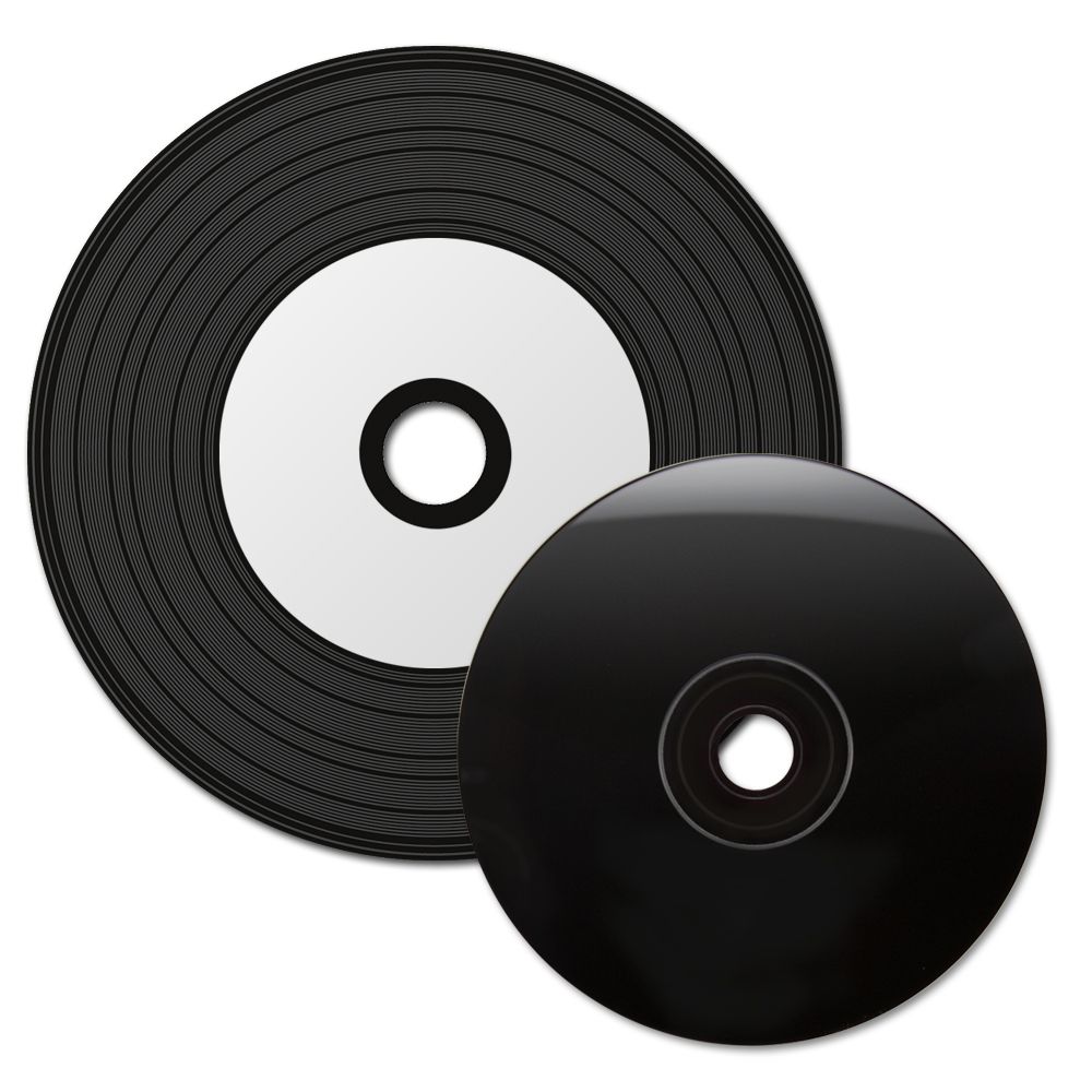 50 x Xlayer Black Bottom Vinyl CD-R blank discs White Printable 48x ...